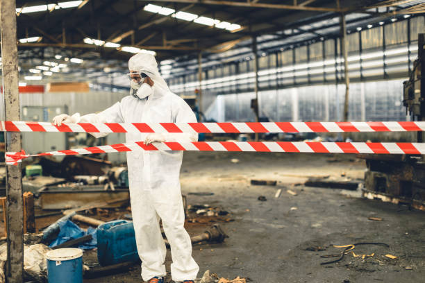 Professional Crime Scene Cleanup technician working in Mendham, NJ